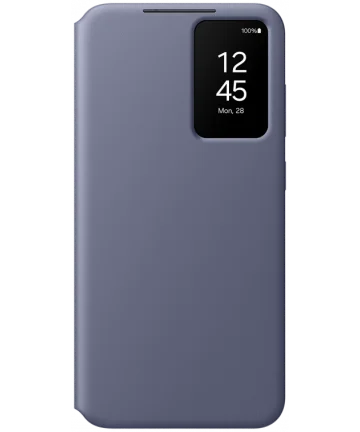 Origineel Samsung Galaxy S24 Plus Hoesje Smart View Wallet Case Paars Hoesjes
