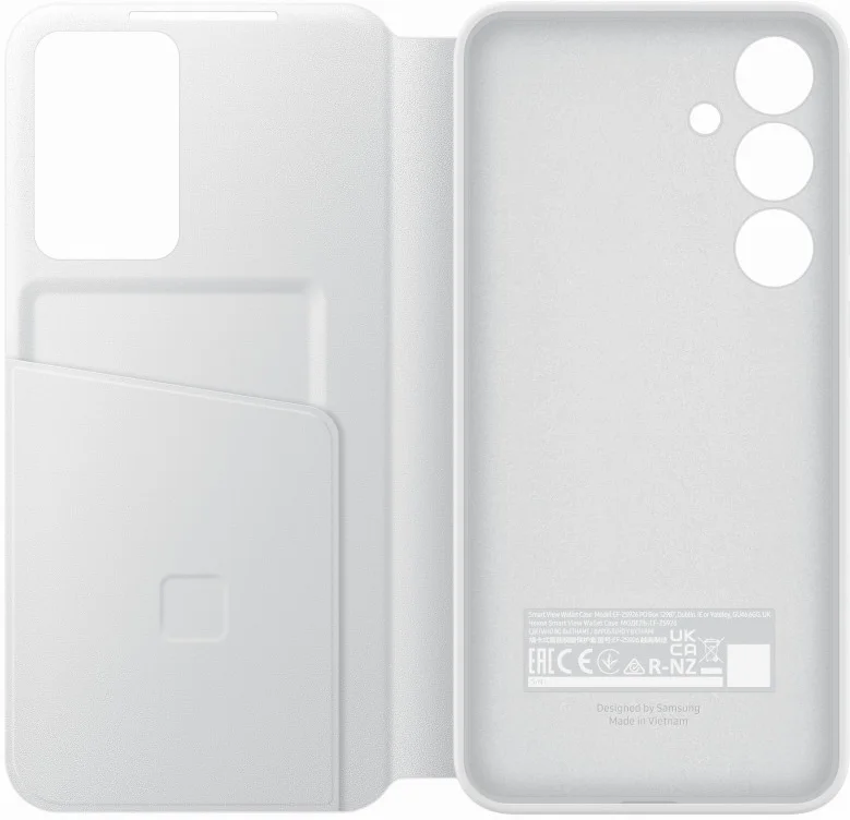 Origineel Samsung Galaxy S24 Plus Hoesje Smart View Wallet Case Wit afbeelding 5