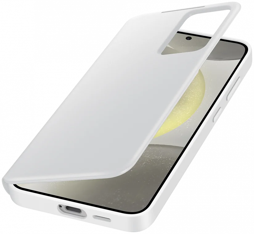 Origineel Samsung Galaxy S24 Plus Hoesje Smart View Wallet Case Wit afbeelding 2