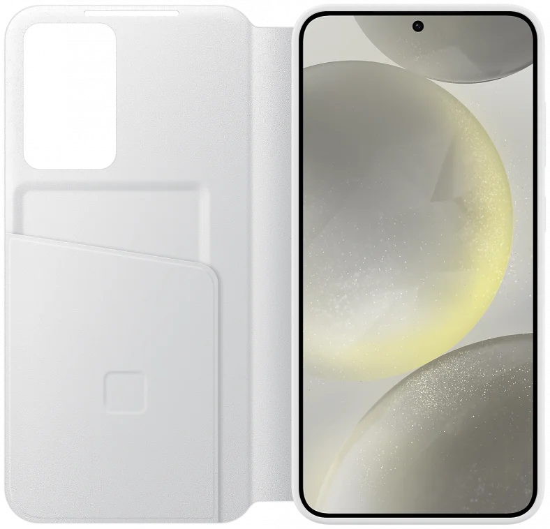Origineel Samsung Galaxy S24 Plus Hoesje Smart View Wallet Case Wit afbeelding 3