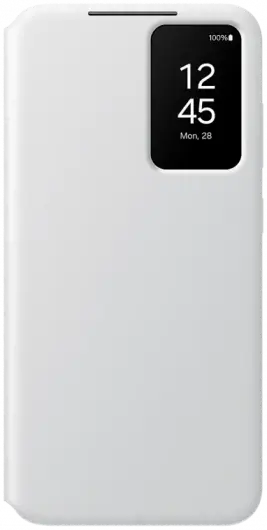 Origineel Samsung Galaxy S24 Plus Hoesje Smart View Wallet Case Wit afbeelding 1