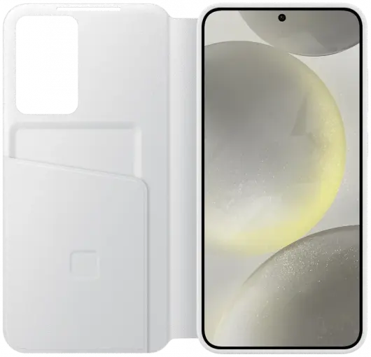 Origineel Samsung Galaxy S24 Plus Hoesje Smart View Wallet Case Wit afbeelding 3