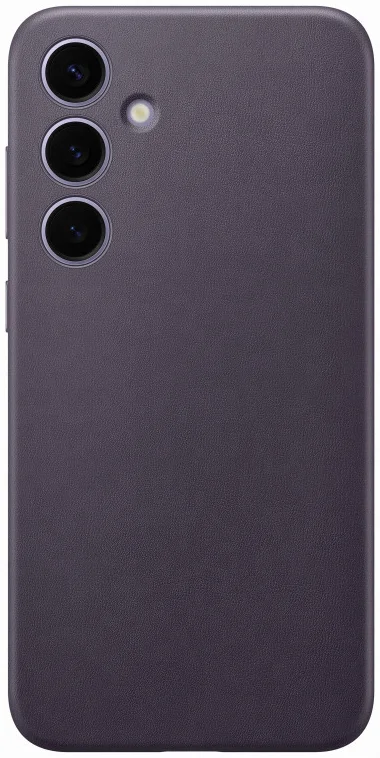Origineel Samsung Galaxy S24 Plus Hoesje Vegan Leather Case Paars afbeelding 1
