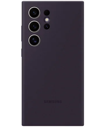 Origineel Samsung Galaxy S24 Ultra Hoesje Silicone Case Paars Hoesjes