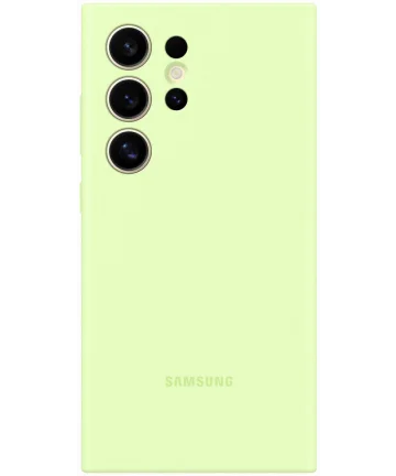 Origineel Samsung Galaxy S24 Ultra Hoesje Silicone Case Groen Hoesjes