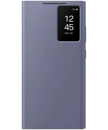 Origineel Samsung Galaxy S24 Ultra Hoesje Smart View Wallet Case Paars Hoesjes