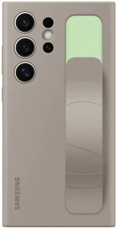 Origineel Samsung Galaxy S24 Ultra Hoesje Standing Grip Case Taupe afbeelding 1