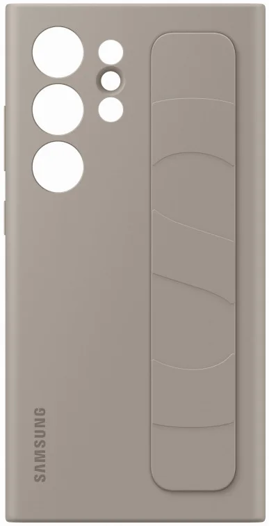 Origineel Samsung Galaxy S24 Ultra Hoesje Standing Grip Case Taupe afbeelding 5