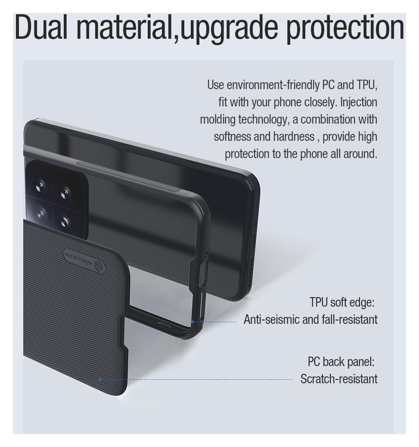 Nillkin Frosted Shield Xiaomi 14 Hoesje MagSafe Back Cover Zwart afbeelding 8