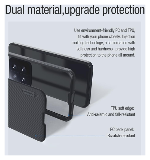 Nillkin Frosted Shield Xiaomi 14 Hoesje MagSafe Back Cover Zwart afbeelding 8
