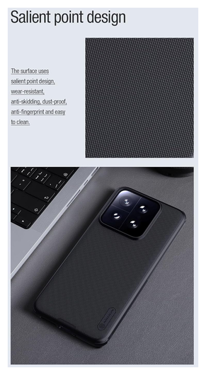 Nillkin Frosted Shield Xiaomi 14 Hoesje MagSafe Back Cover Zwart afbeelding 10