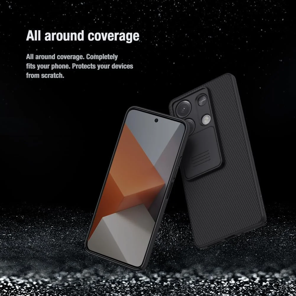 Nillkin CamShield Xiaomi Redmi Note 13 5G Hoesje Camera Slider Zwart afbeelding 7