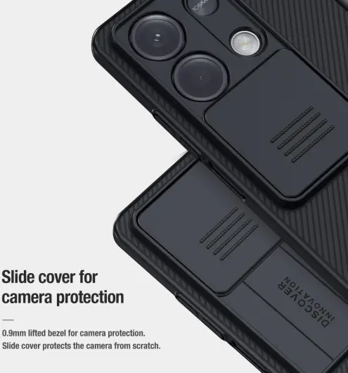 Nillkin CamShield Xiaomi Redmi Note 13 5G Hoesje Camera Slider Zwart afbeelding 10