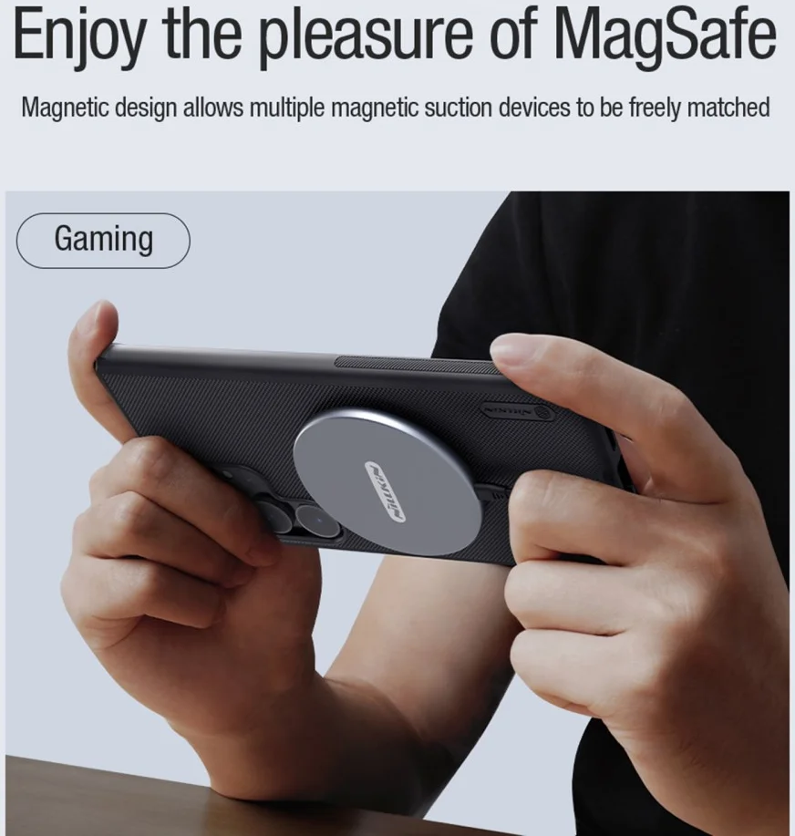 Nillkin Frosted Shield Samsung Galaxy S24 Ultra Hoesje MagSafe Groen afbeelding 6