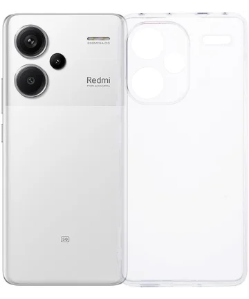 Xiaomi Redmi Note 13 Pro Plus Hoesje Dun TPU Back Cover Transparant Hoesjes