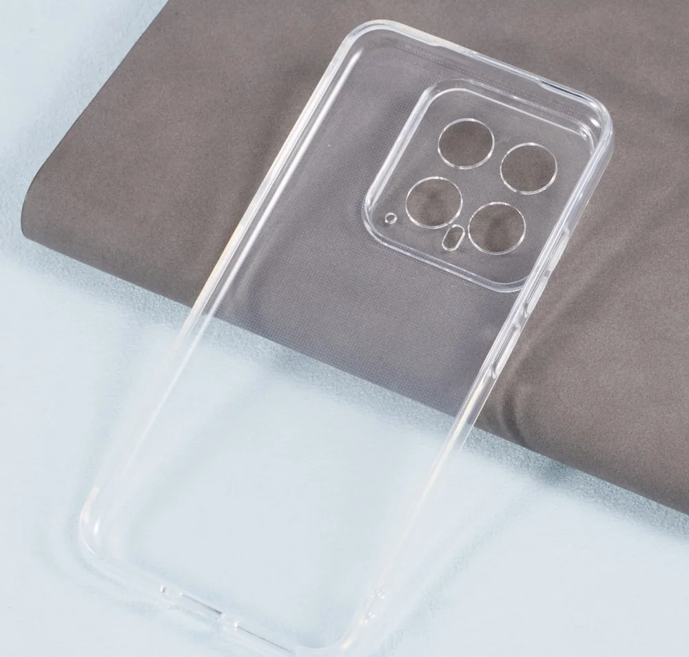 Xiaomi 14 Hoesje Dun TPU Back Cover Transparant afbeelding 3