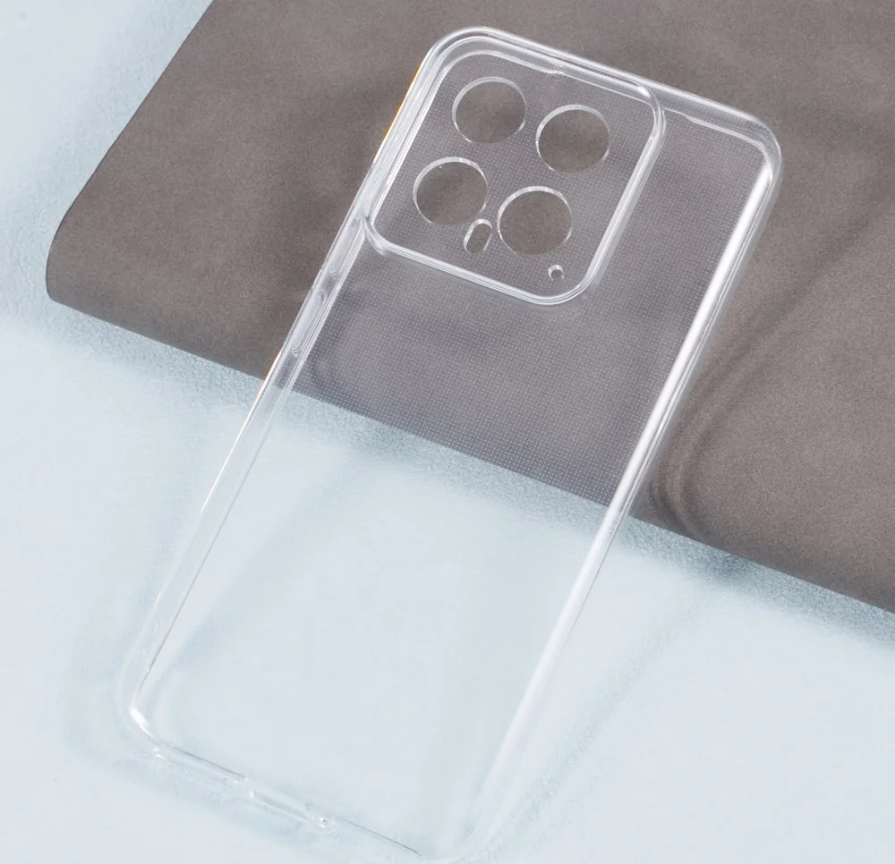Xiaomi 14 Hoesje Dun TPU Back Cover Transparant afbeelding 4