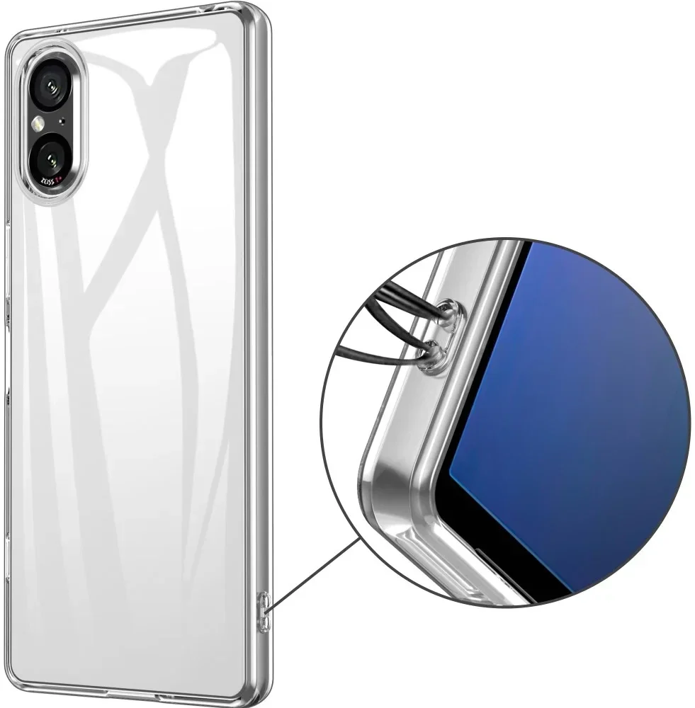 Sony Xperia 5 V Hoesje Dun TPU Back Cover Transparant afbeelding 6