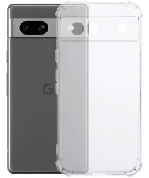 Google Pixel 8A Hoesje Schokbestendig Dun TPU Back Cover Transparant