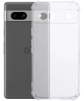Google Pixel 8A Hoesje Schokbestendig Dun TPU Back Cover Transparant Hoesjes