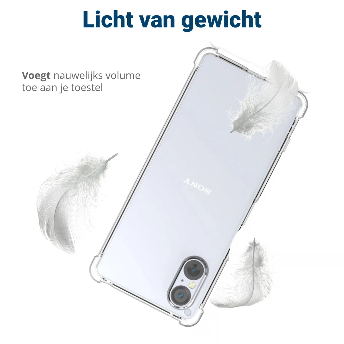 Sony Xperia 5 V Hoesje Schokbestendig Dun TPU Back Cover Transparant afbeelding 5