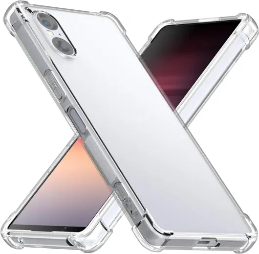 Sony Xperia 5 V Hoesje Schokbestendig Dun TPU Back Cover Transparant afbeelding 1