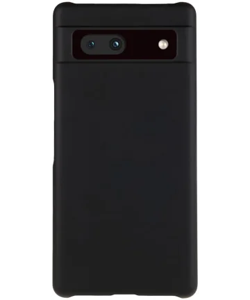 Google Pixel 8a Hoesje Matte Back Cover Dun TPU Zwart Hoesjes