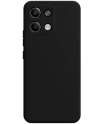 Xiaomi Redmi Note 13 Pro 5G/Poco X6 Hoesje Matte Back Cover TPU Zwart