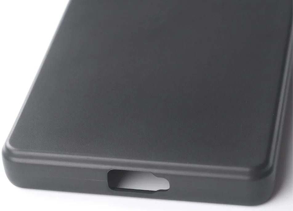 Sony Xperia 5 V Hoesje Matte Back Cover Dun TPU Zwart afbeelding 5