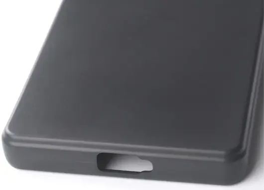 Sony Xperia 5 V Hoesje Matte Back Cover Dun TPU Zwart afbeelding 5