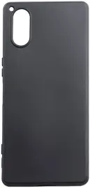 Sony Xperia 5 V Hoesje Matte Back Cover Dun TPU Zwart afbeelding