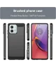 Motorola Moto G84 Hoesje Geborsteld TPU Flexibele Back Cover Zwart