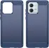 Motorola Moto G84 Hoesje Geborsteld TPU Flexibele Back Cover Blauw afbeelding 2
