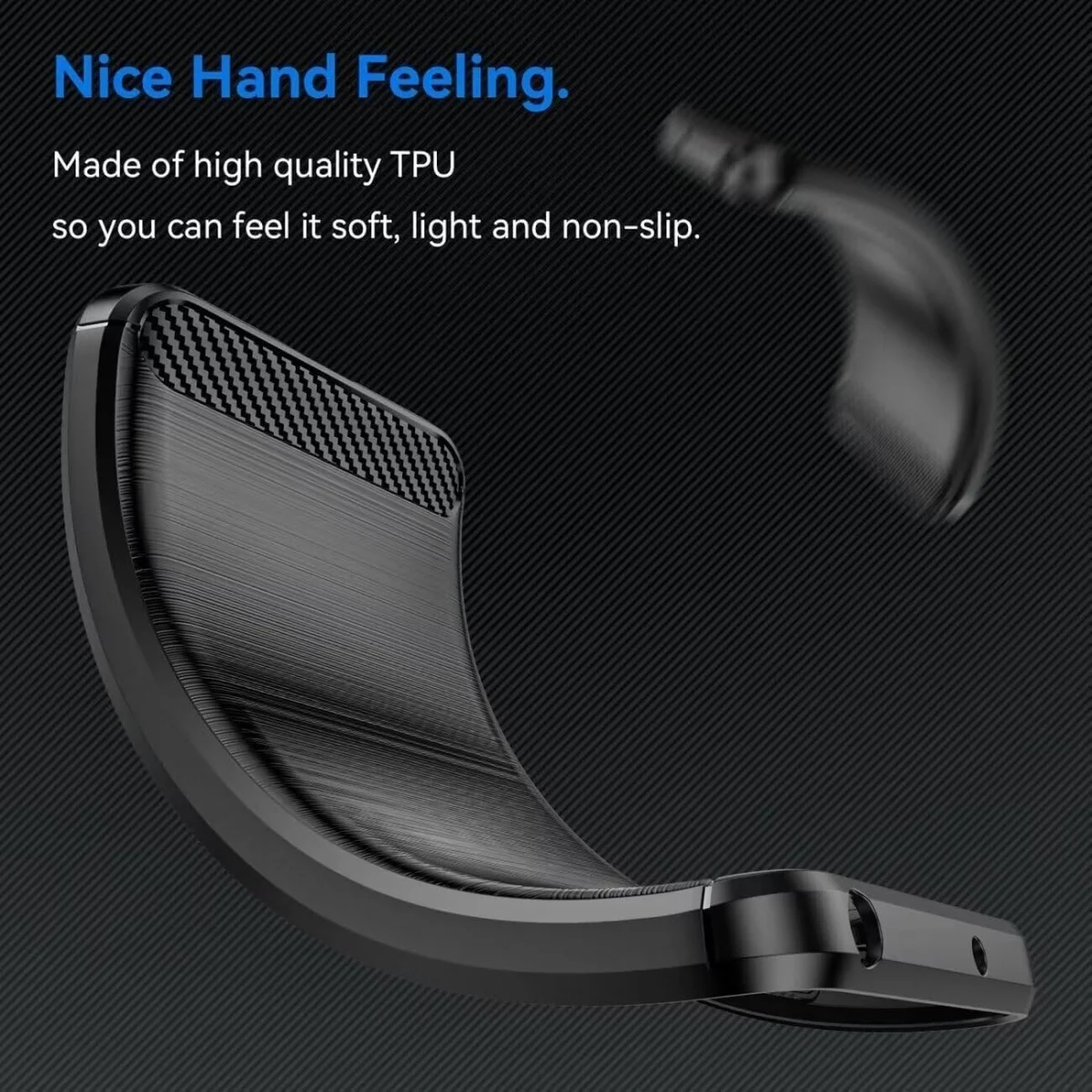 Xiaomi Redmi Note 13 5G Hoesje Geborsteld TPU Back Cover Zwart afbeelding 2