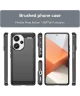 Xiaomi Redmi Note 13 Pro Plus Hoesje Geborsteld TPU Back Cover Zwart