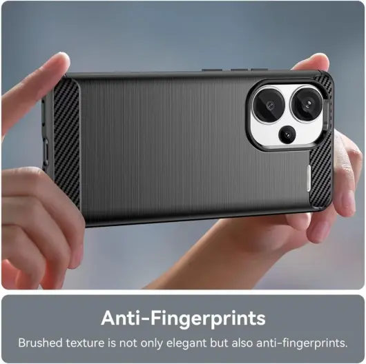 Xiaomi Redmi Note 13 Pro Plus Hoesje Geborsteld TPU Back Cover Zwart afbeelding 6