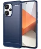Xiaomi Redmi Note 13 Pro Plus Hoesje Geborsteld TPU Back Cover Blauw