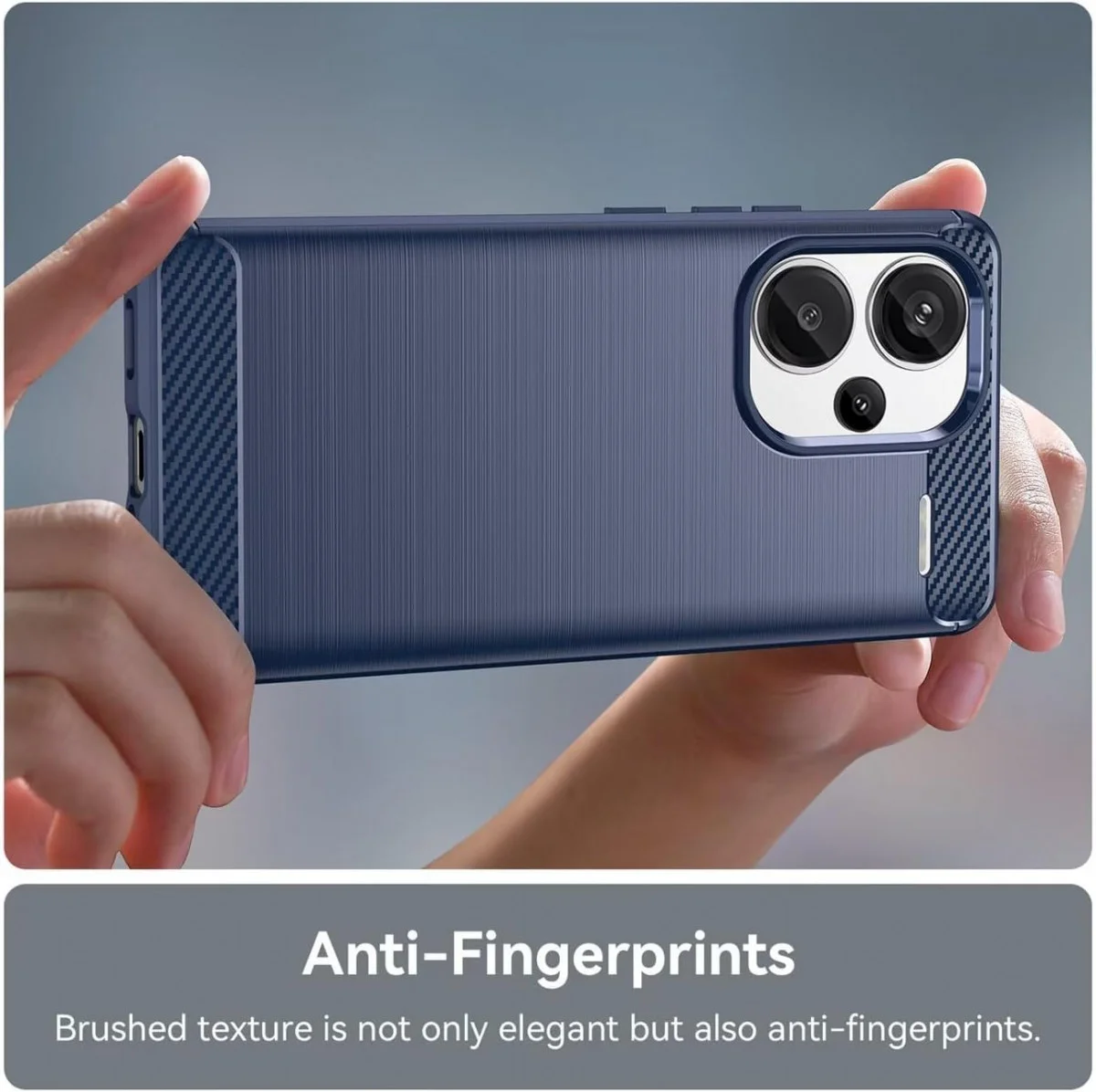 Xiaomi Redmi Note 13 Pro Plus Hoesje Geborsteld TPU Back Cover Blauw afbeelding 6