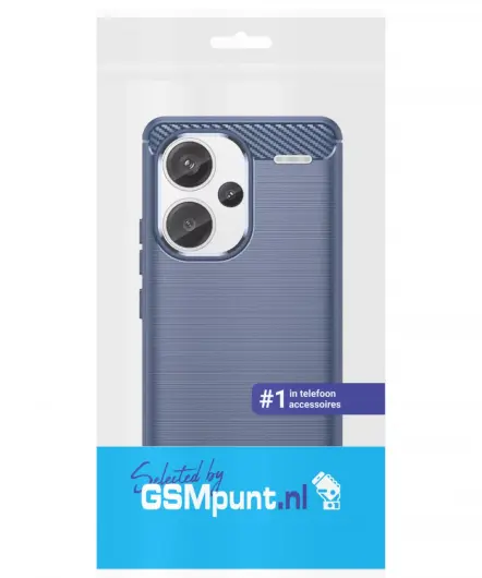 Xiaomi Redmi Note 13 Pro Plus Hoesje Geborsteld TPU Back Cover Blauw afbeelding 8