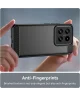 Xiaomi 14 Hoesje Geborsteld TPU Flexibele Back Cover Zwart