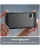 Sony Xperia 5 V Hoesje Geborsteld TPU Flexibele Back Cover Zwart