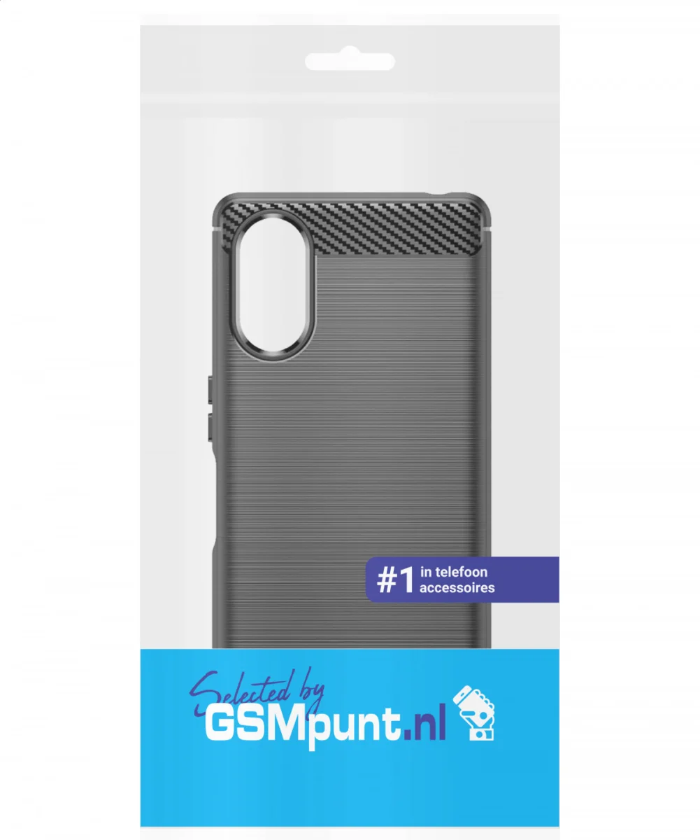 Sony Xperia 5 V Hoesje Geborsteld TPU Flexibele Back Cover Zwart afbeelding 9