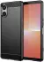 Sony Xperia 5 V Hoesje Geborsteld TPU Flexibele Back Cover Zwart