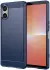 Sony Xperia 5 V Hoesje Geborsteld TPU Flexibele Back Cover Blauw afbeelding 1
