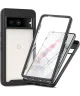 Google Pixel 8a Hoesje Full Protect 360° Cover Hybride Zwart