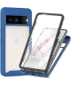 Google Pixel 8a Hoesje Full Protect 360° Cover Hybride Blauw