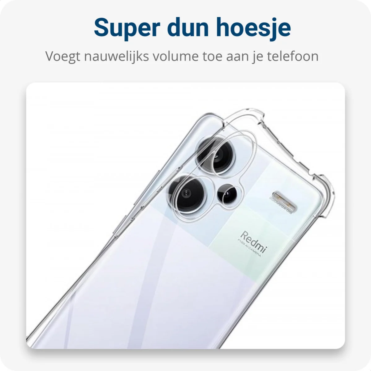 Xiaomi Redmi Note 13 Pro Plus Hoesje Koord Schokbestendig Transparant afbeelding 5