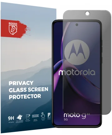 Rosso Motorola Moto G84 9H Tempered Glass Screen Protector Privacy Screen Protectors
