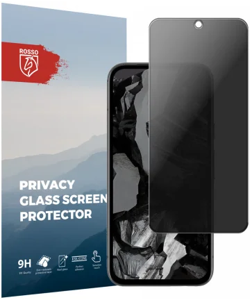 Rosso Google Pixel 8A 9H Tempered Glass Screen Protector Privacy Screen Protectors