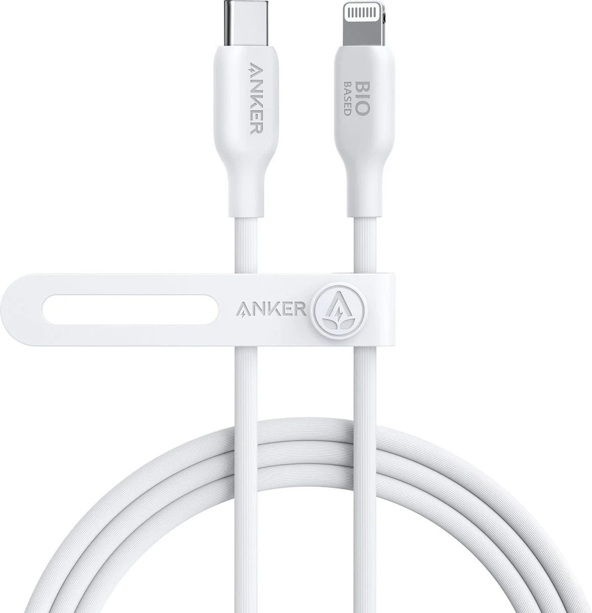 Anker 541 Bio-Based (30W) USB-C naar Apple Lightning Kabel 1.8M Wit afbeelding 1